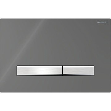 Geberit 115.788.JK.2 - Pulsante di scarico Sigma50 24,6x16,4 cm antracite/cromo satinato