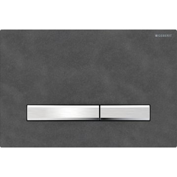 Geberit 115.788.JM.2 - Pulsante di scarico Sigma50 24,6x16,4 cm ardesia/cromo opaco