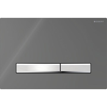 Geberit 115.788.SD.2 - Pulsante di scarico Sigma50 24,6x16,4 cm antracite/cromo opaco