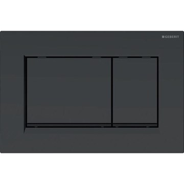 Geberit 115.883.16.1 - Plaque de commande Sigma30 24,6x16,4 cm noir mat