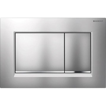 Geberit 115.883.JQ.1 - Betätigungsplatte Sigma30 24,6x16,4 cm matt verchromt/glänzend verchromt