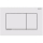 Geberit 115.883.JT.1 - Pulsante di scarico Sigma30 24,6x16,4 cm bianco/cromo lucido