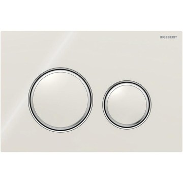 Geberit 115.884.JL.1 - Pulsante di comando Sigma50 24,6x16,4 cm grigio sabbia/cromo lucido