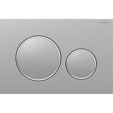 Geberit 115.889.SN.1 - Pulsante di scarico Sigma20 24,6x16,4 cm in acciaio inossidabile
