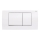 Geberit 115.899.KJ.1 - Pulsante di scarico Twinline30 34x18,5 cm bianco/cromo lucido