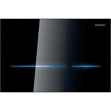 Geberit 116.090.SG.6 - Pulsante di scarico senza contatto Sigma80 24,7x16,4 cm IP45 nero