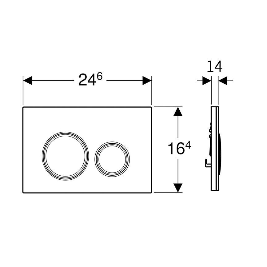 Geberit 243.905.00.1 - Vanne de restriction pour coude de chasse d'eau