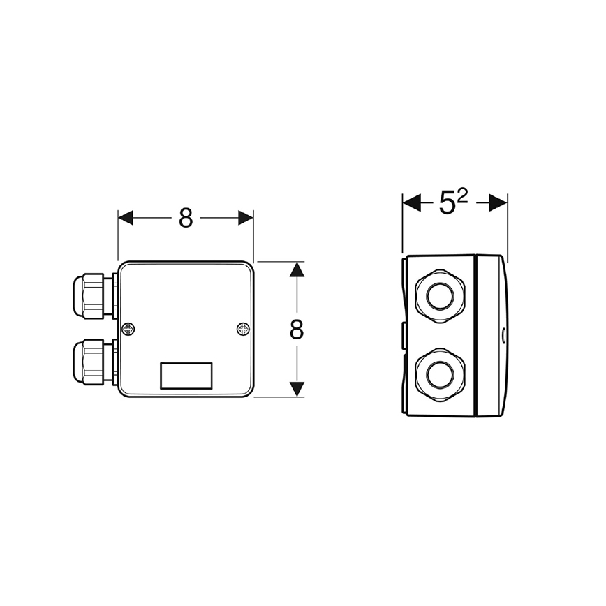 Geberit 244.120.00.1 - Kombinierte Anschlussdose