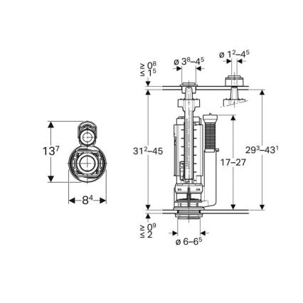 Geberit 282.050.21.2 - Valvola di scarico Tipo 290