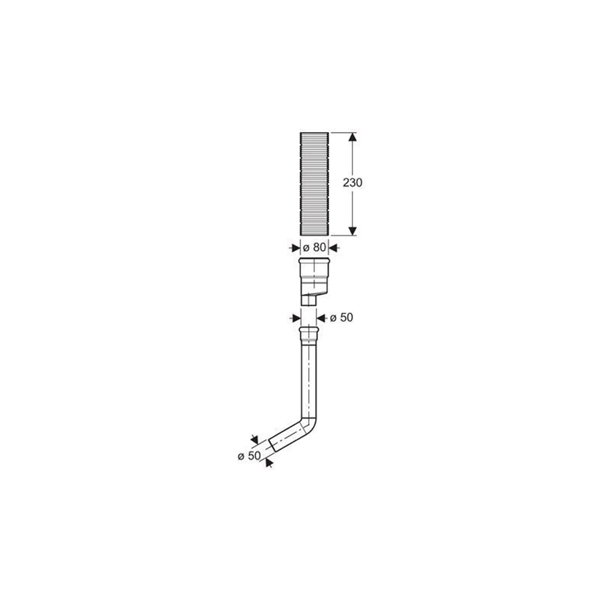 Geberit 349.352.00.1 - Kit d'extraction des odeurs pour réservoir de chasse d'eau