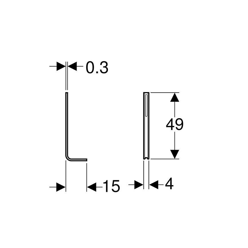 Geberit 457.888.26.1 - Jeu de supports Kombifix, 2 pièces