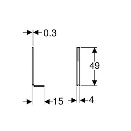 Geberit 457.888.26.1 - Set mit 2 Kombifix-Stützen