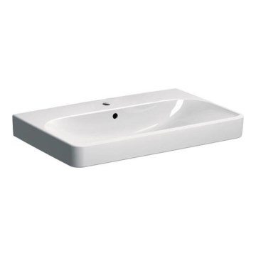 Geberit 500.249.01.1 - Lavabo suspendu Smyle Square 75x48 cm céramique/blanc