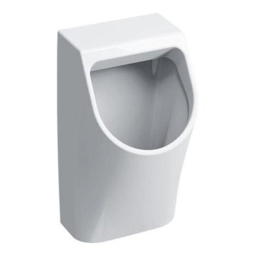 Geberit 500.254.01.1 - Urinoir Smyle, arrivée d'eau arrière, évacuation arrière, céramique/blanc