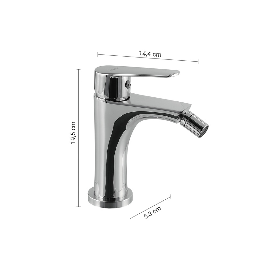Gedy - Bidet-Armatur COMO 19,5 cm Hochglanz-Chrom