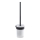 Gedy - Brosse de toilette à fixation murale PIRENEI mat noir/verre satin