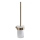 Gedy - Brosse WC murale PIRENEI verre opalin/doré mat
