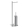 Gedy - Brosse WC sur pied avec porte-rouleau FLORI, chrome brillant