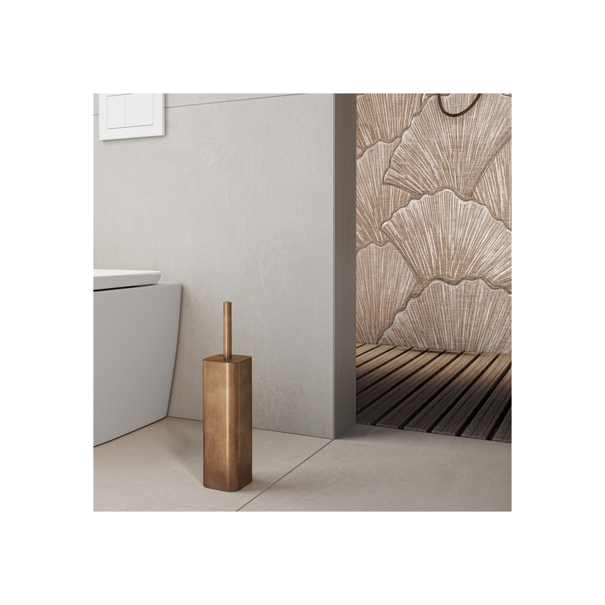 Gedy - Brosse WC sur pied JACK bronze