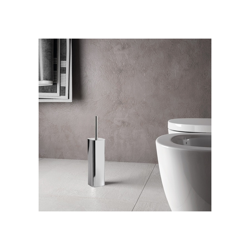 Gedy - Brosse WC sur pied JACK, chrome brillant