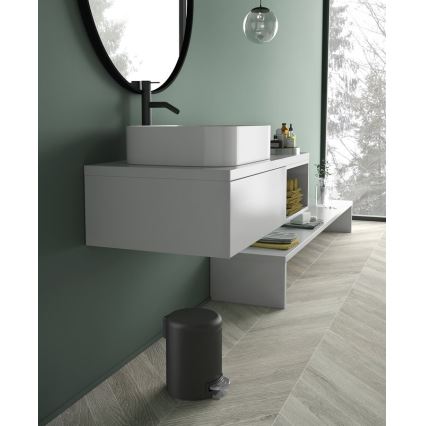 Gedy - Cestino POTTY 5 l con chiusura ammortizzata, nero opaco