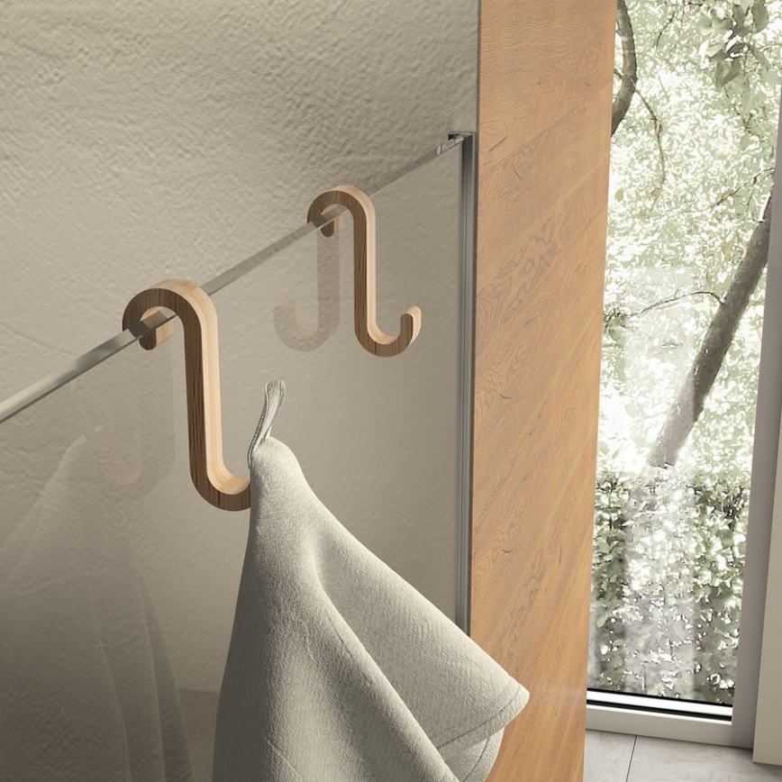 Gedy - Crochet de radiateur bambou