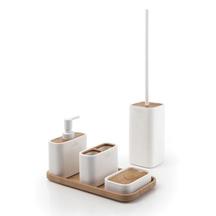 Gedy - Distributore di sapone NINFEA bianco/bambù