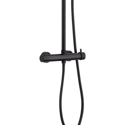 Gedy - Ensemble de douche STAR PLUS avec mitigeur noir mat