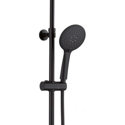 Gedy - Ensemble de douche STAR PLUS avec mitigeur noir mat