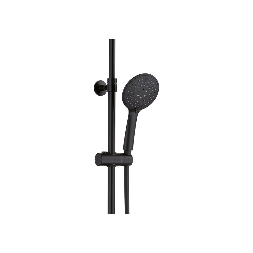 Gedy - Ensemble de douche STAR PLUS avec mitigeur noir mat