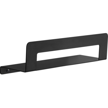 Gedy - Étagère avec porte-serviettes CLEO 30 cm noire mate
