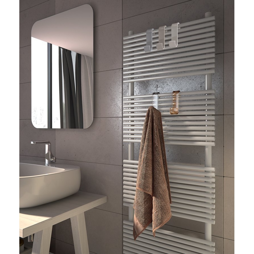 Gedy - Gancio per radiatore bianco/termoplastico