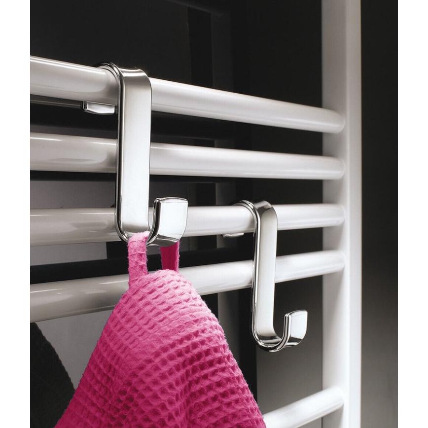 Gedy - Gancio per radiatore cromo lucido/termoplastico