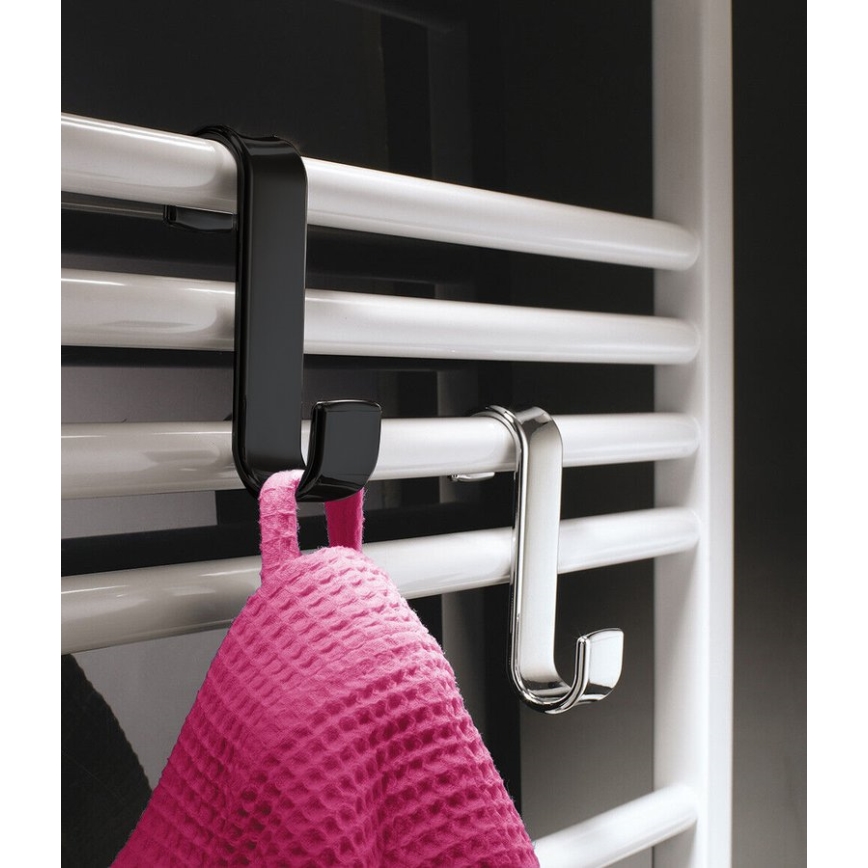 Gedy - Gancio per radiatore nero/termoplastico