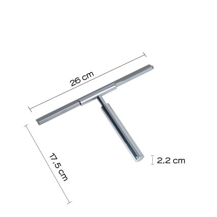 Gedy - Grattoir pour verre THOR chrome brillant