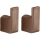 Gedy - Lot de 2 crochets muraux PIRENEI bronze