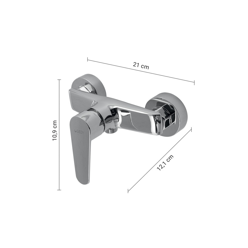 Gedy - Mitigeur de douche COMO chrome brillant