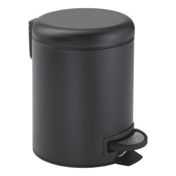 Gedy - Pattumiera POTTY 3 l, chiusura ammortizzata, nero opaco