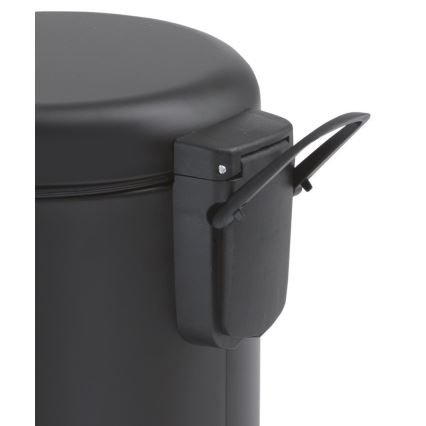 Gedy - Pattumiera POTTY 3 l, chiusura ammortizzata, nero opaco