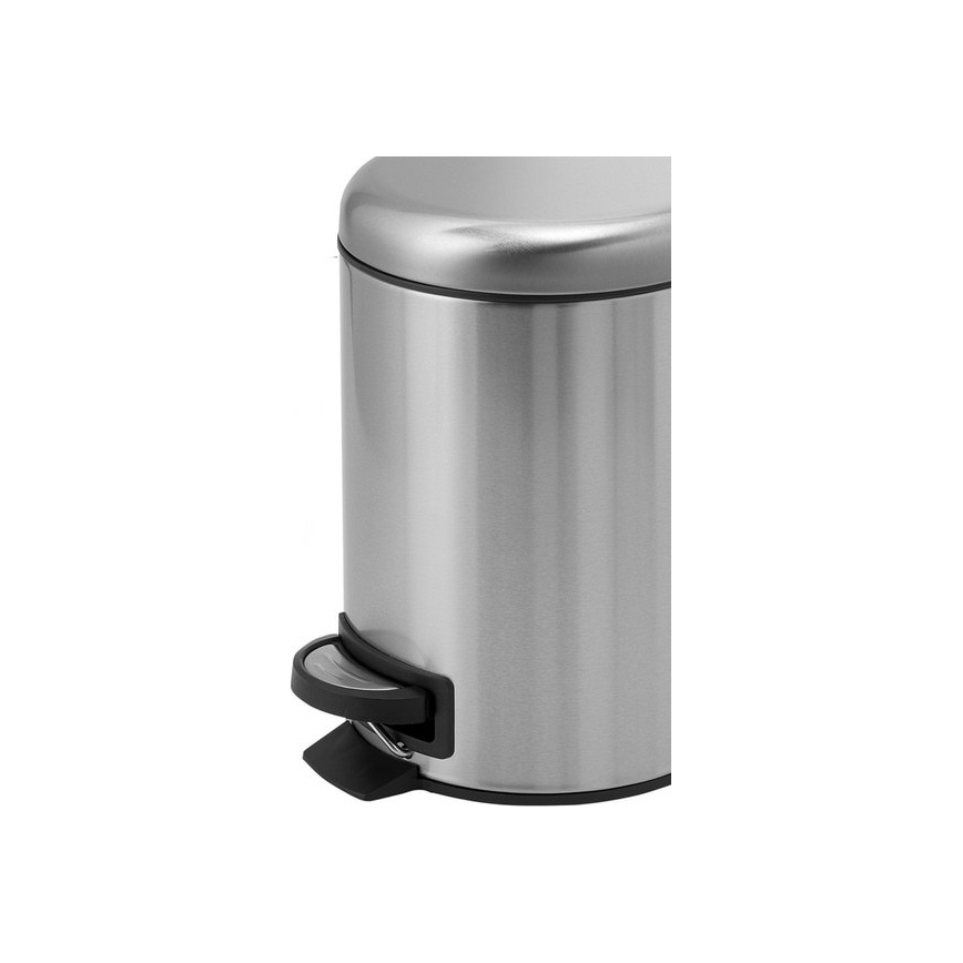 Gedy - Pattumiera POTTY 3 L con chiusura rallentata in acciaio inox