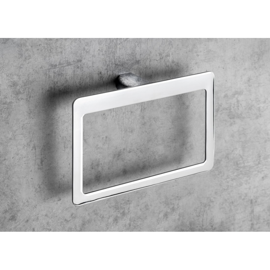 Gedy - Porta asciugamani a parete PIRENEI 15x23 cm, cromo lucido