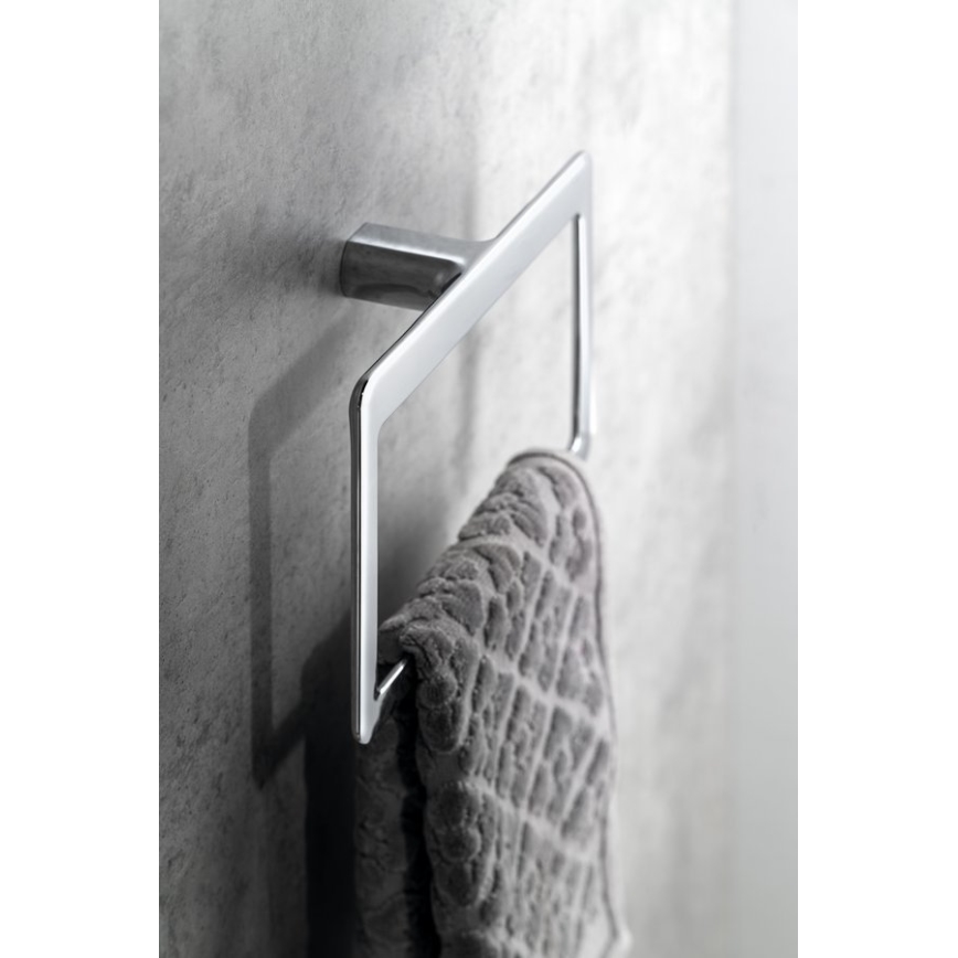 Gedy - Porta asciugamani a parete PIRENEI 15x23 cm, cromo lucido