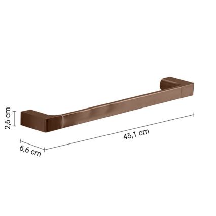 Gedy - Porta asciugamani da parete PIRENEI 45 cm bronzo