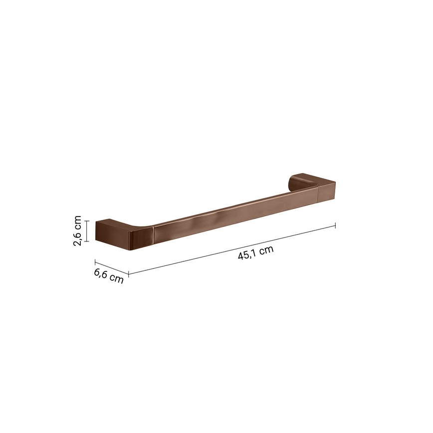 Gedy - Porta asciugamani da parete PIRENEI 45 cm bronzo