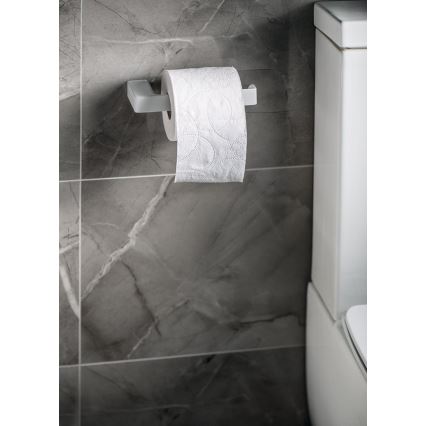 Gedy - Portarotolo per carta igienica PIRENEI bianco opaco