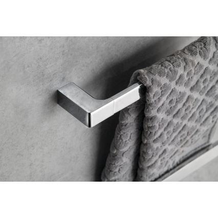 Gedy - Porte-serviettes mural PIRENEI 6,6x60 cm chromé brillant