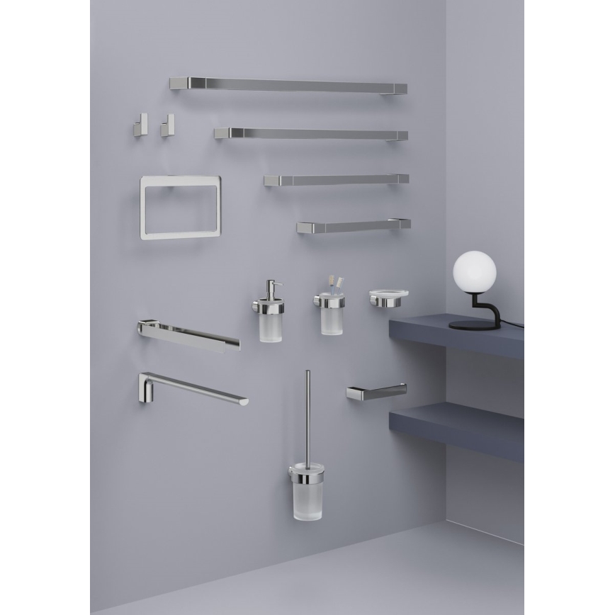 Gedy - Porte-serviettes mural PIRENEI 6,6x60 cm chromé brillant