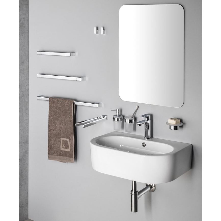 Gedy - Porte-serviettes mural PIRENEI 6,6x80 cm chrome brillant