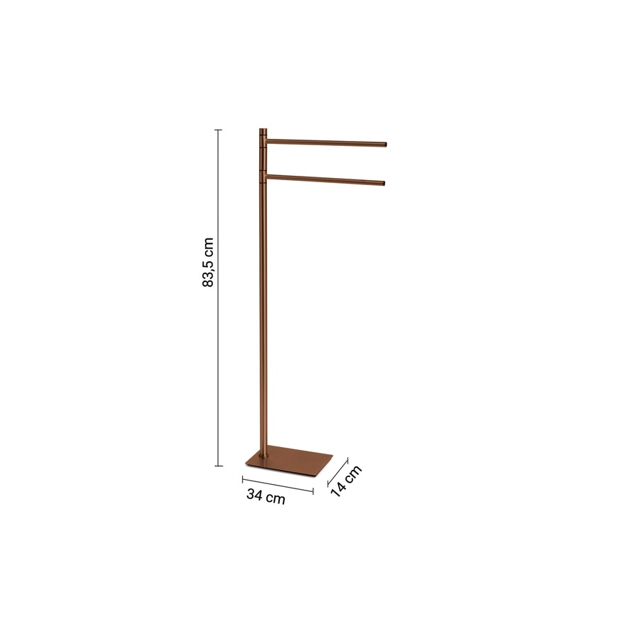 Gedy - Porte-serviettes sur pied TRILLY 83,5 cm bronze