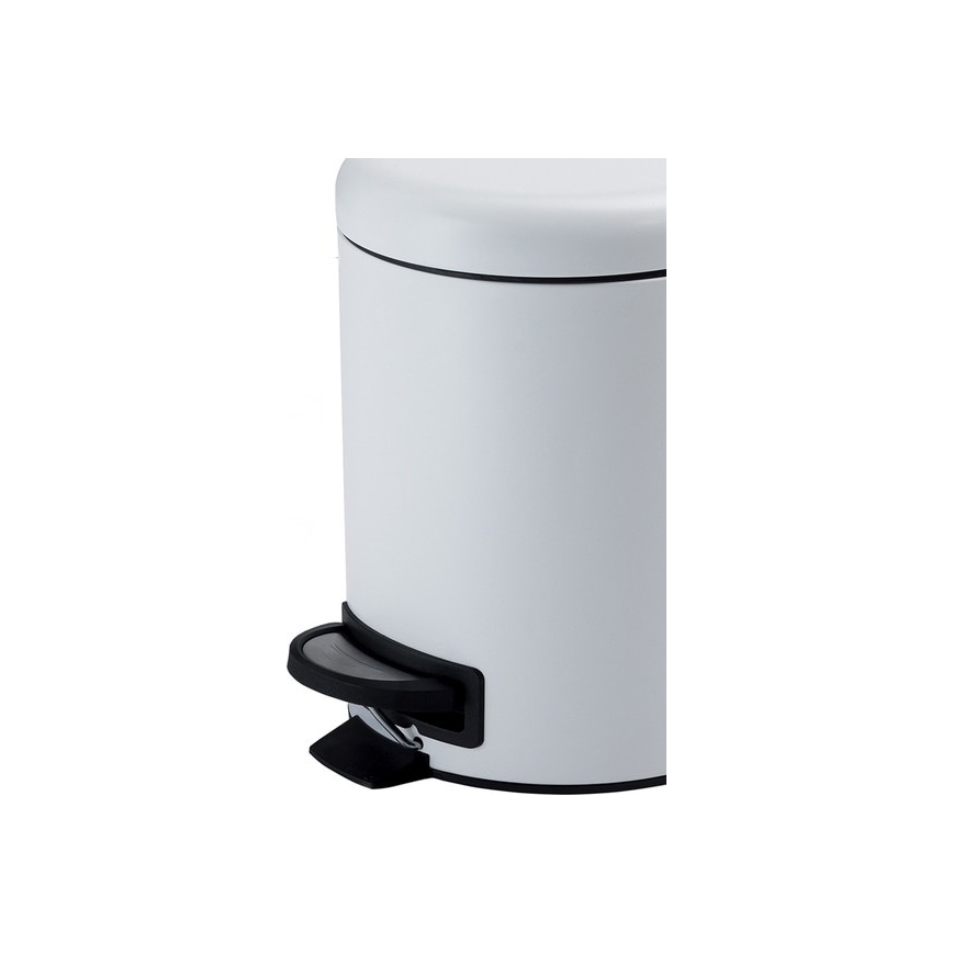Gedy - Poubelle POTTY 5 L blanche à fermeture douce